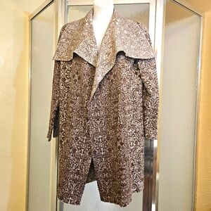 Knox Rose Brown Patterned Cardigan